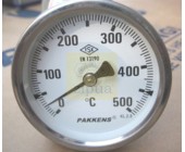 Термометр 500С диаметром 100мм патронный Pakkens